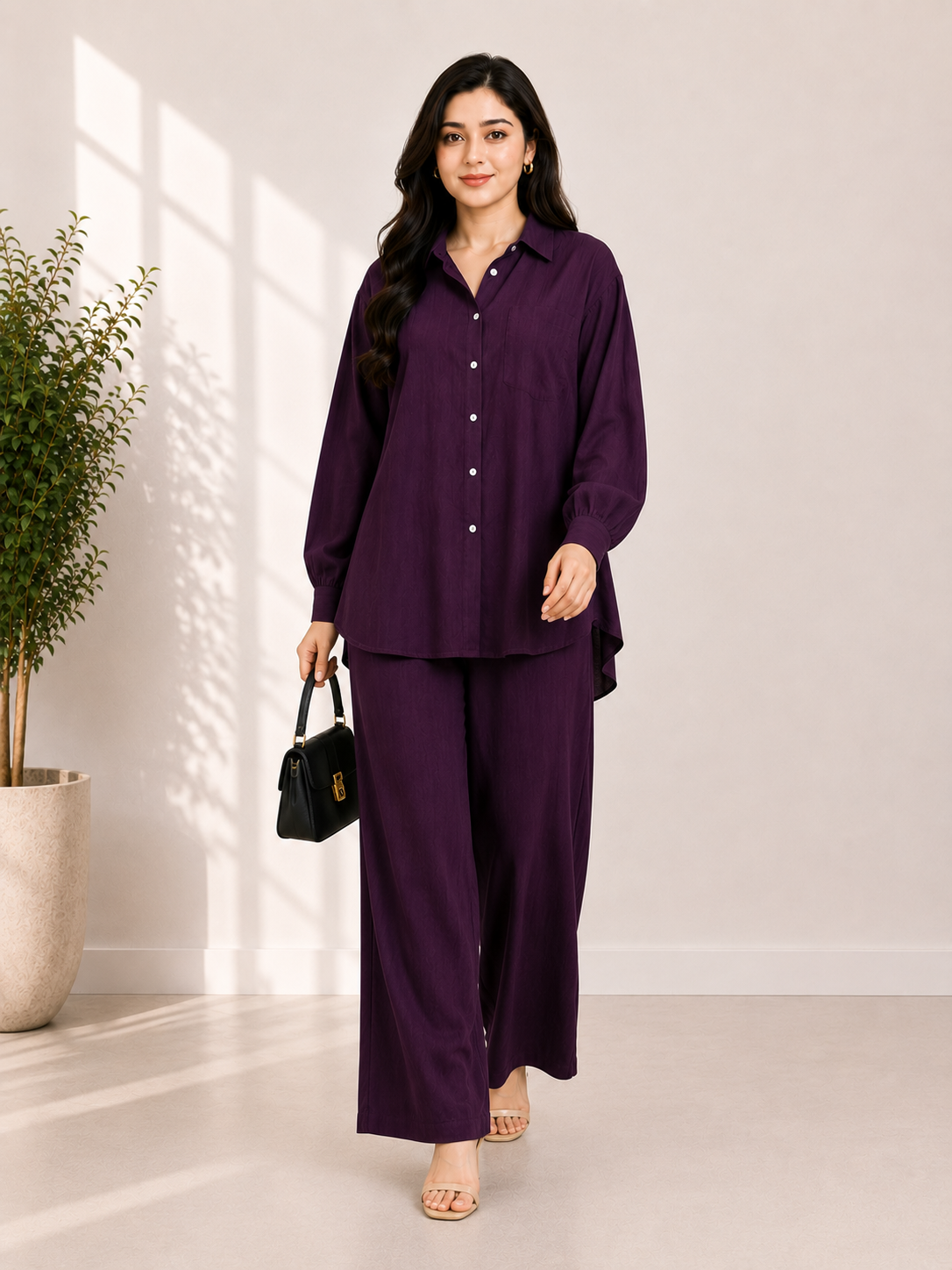 Zylosfit Elara Relaxed Korean Georgette Co-Ord Set alternate