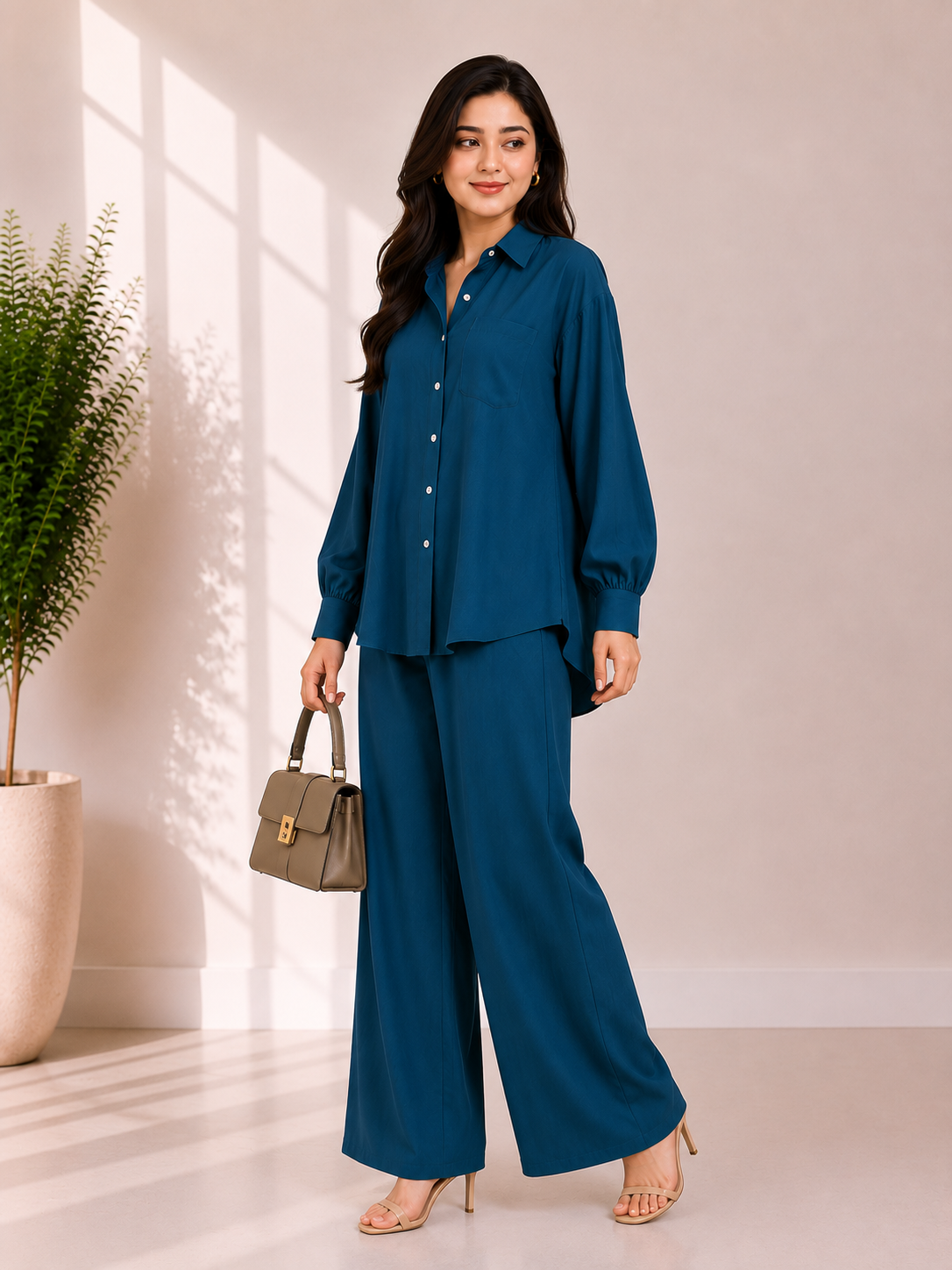 Zylosfit Celeste Korean Georgette Co-Ord Set