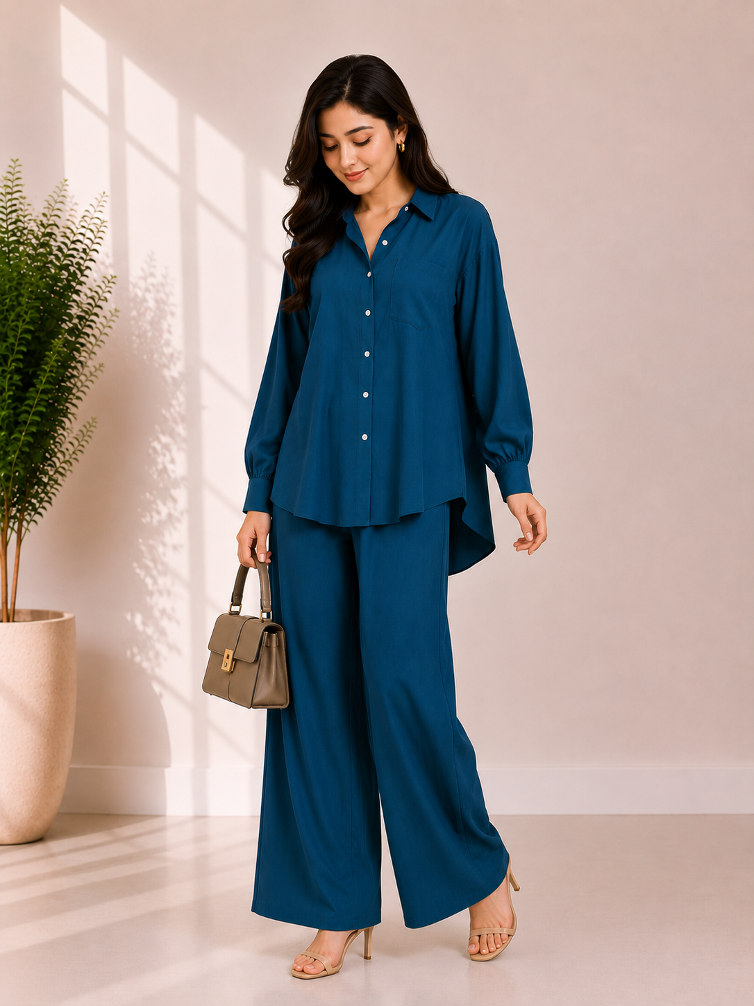 Zylosfit Celeste Korean Georgette Co-Ord Set