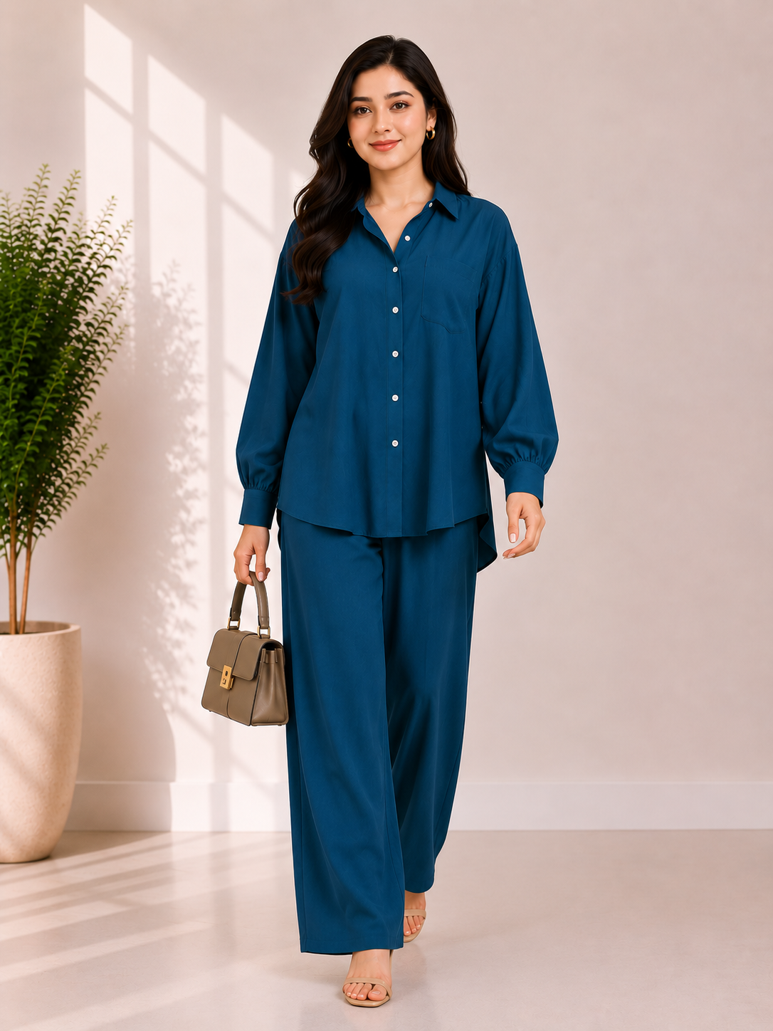 Zylosfit Celeste Korean Georgette Co-Ord Set