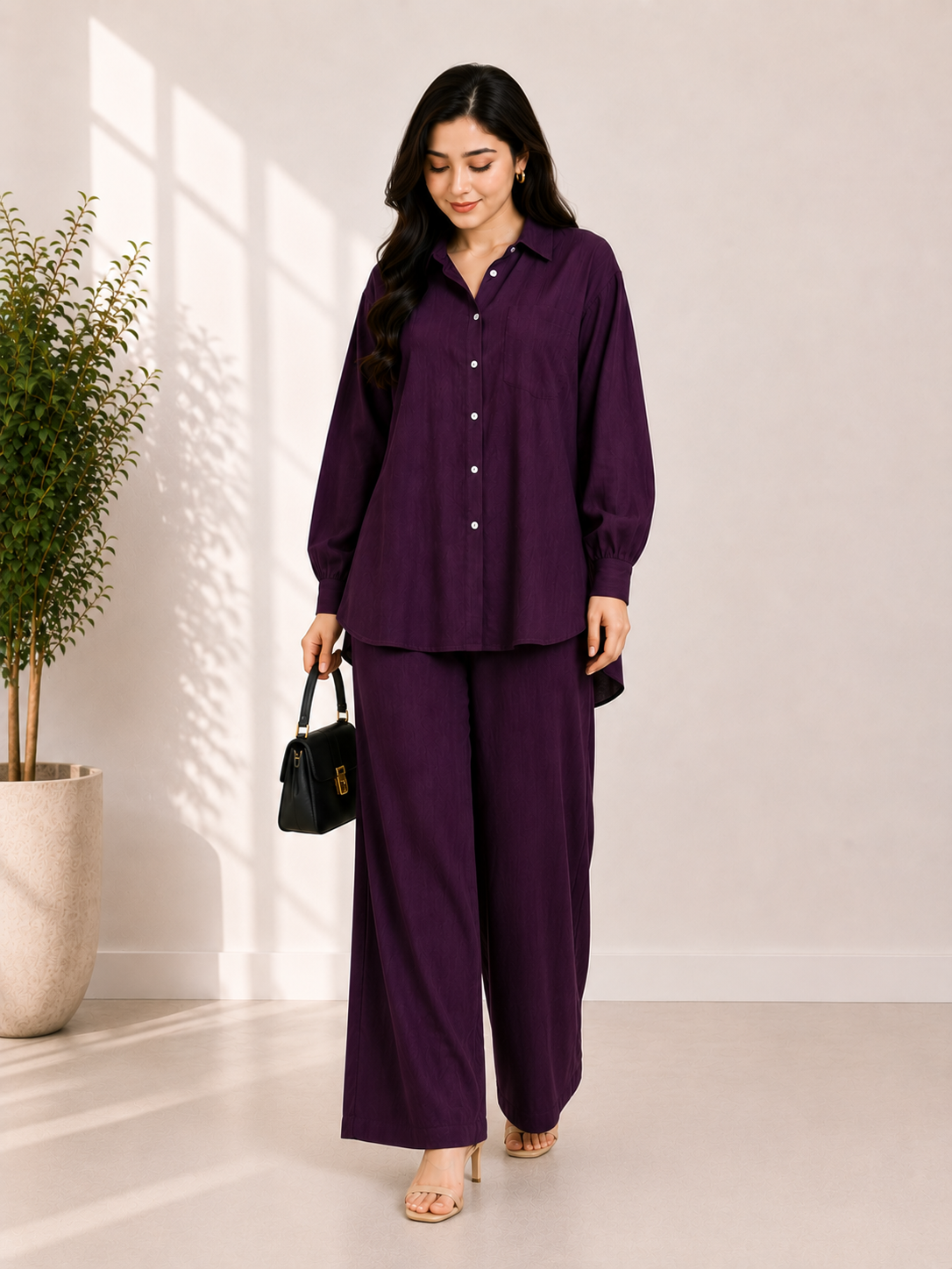 Zylosfit Elara Relaxed Korean Georgette Co-Ord Set