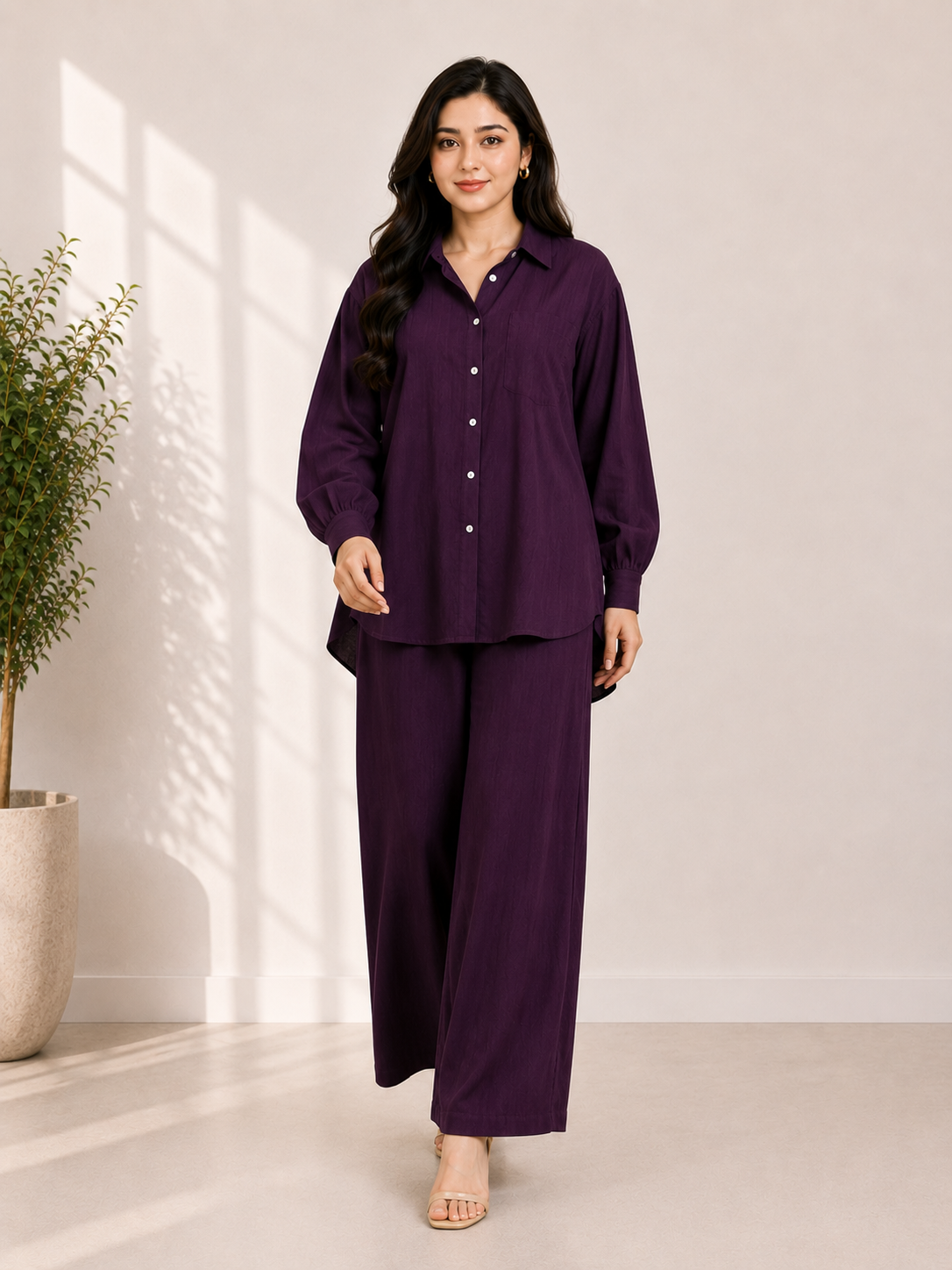 Zylosfit Elara Relaxed Korean Georgette Co-Ord Set