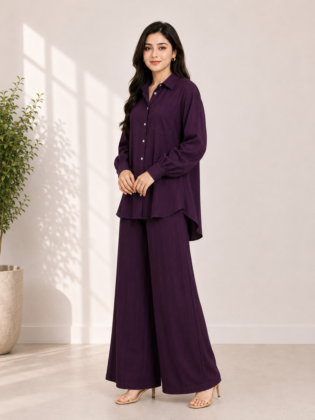 Zylosfit Elara Relaxed Korean Georgette Co-Ord Set